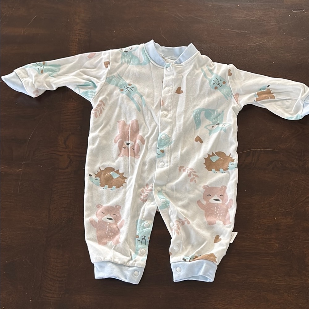 Adorable Blue and White Kids One Piece